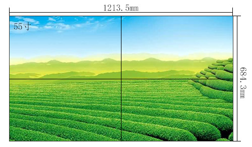 3.5mm,1.7mm三星液晶拼接屏55寸参数